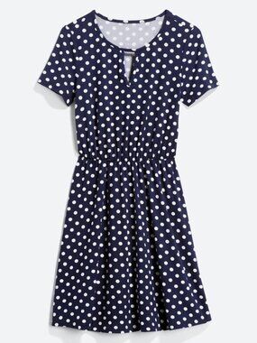 French Grey Maella Brushed Knit Polka Dot Dress - Stitch Fix - Worn Once